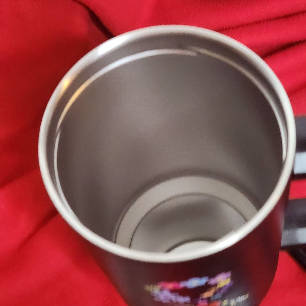 Simple Modern Black Floral Fighting Together Ribbon 40oz. Trek Tumbler w/Straws - Picture 8 of 16
